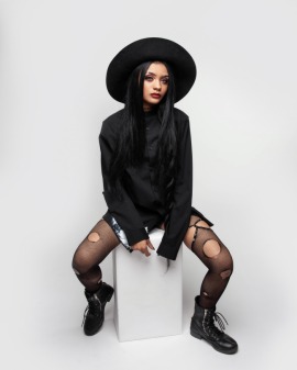 Gothic Model Houston | DeJah B - Petite Black 