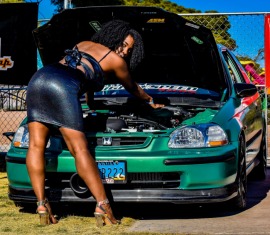 Car Show Model Las Vegas | Carissa S - Curvy Black 