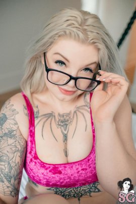 Blonde Tattoo Model