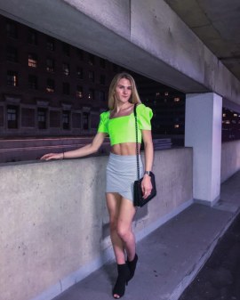 Androgynous Model Boston Slim Blonde
