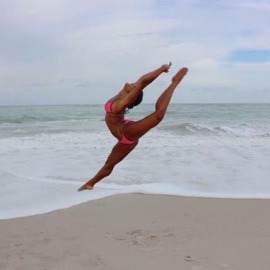 Brunette Dancer Model