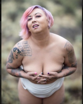 Tattoo Model Portland Curvy Brunette